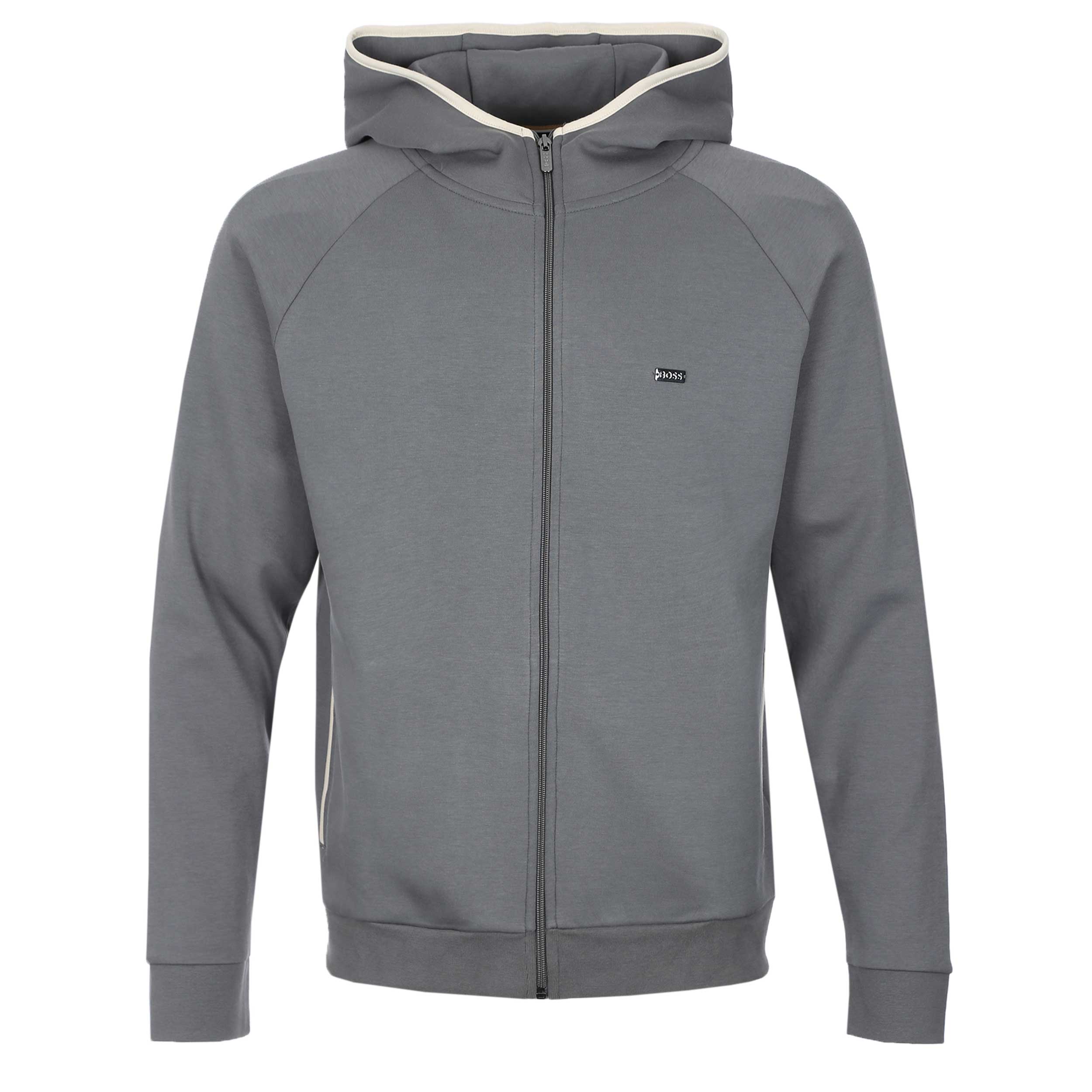 BOSS Sense Hooded Sweatshirt in Dark Grey