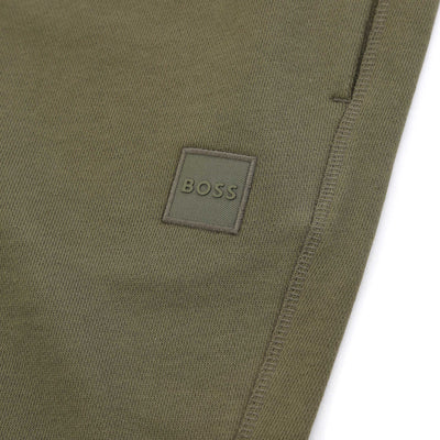 BOSS Sewalk Sweat Short in Khaki Logo