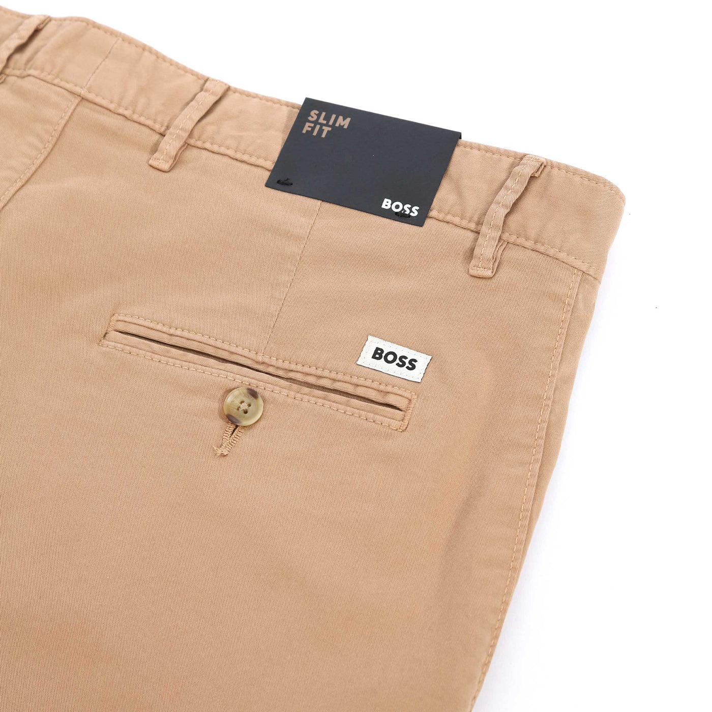 BOSS Slice Short Short in Medium Beige Logo