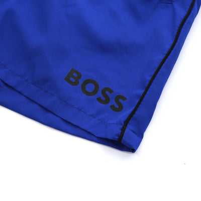 BOSS Starfish Swim Short in Bright Blue Logo