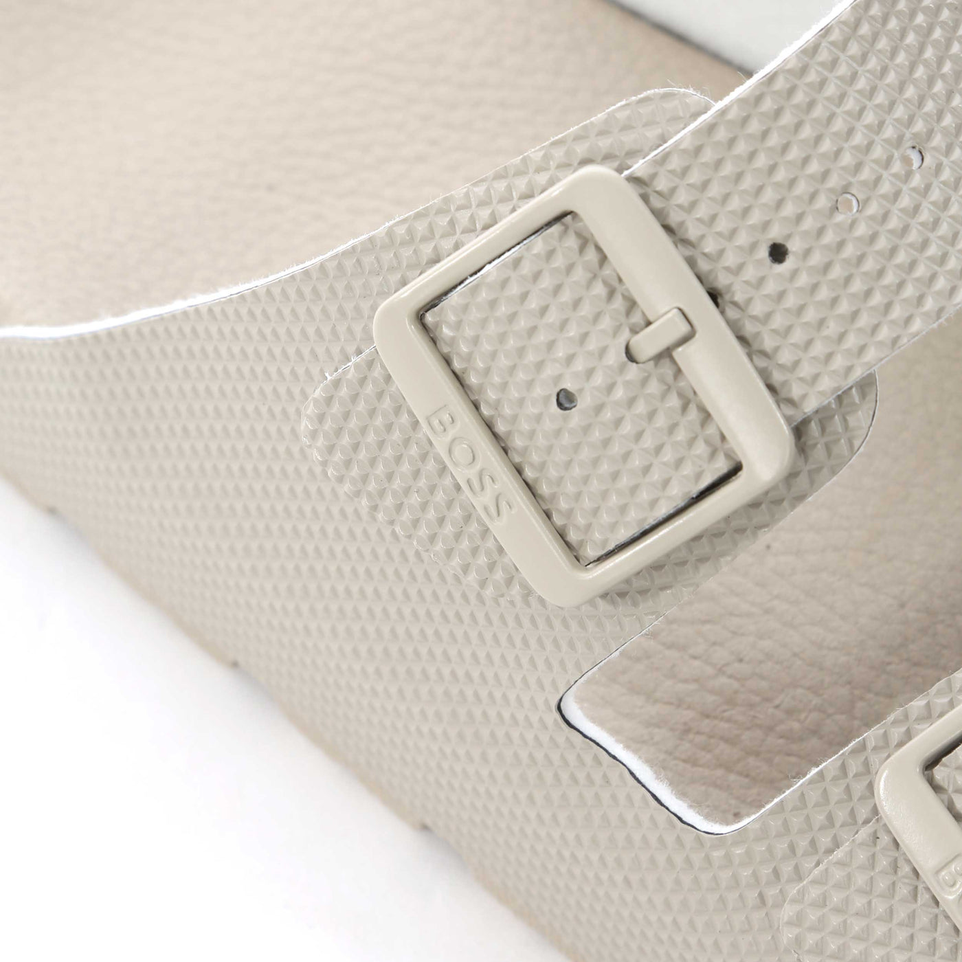 BOSS Surfley Sand dmpr N Sandal in Light Beige Buckle