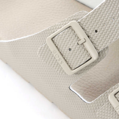 BOSS Surfley Sand dmpr N Sandal in Light Beige Buckle