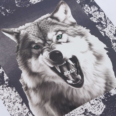 BOSS TE Lupo in White logo