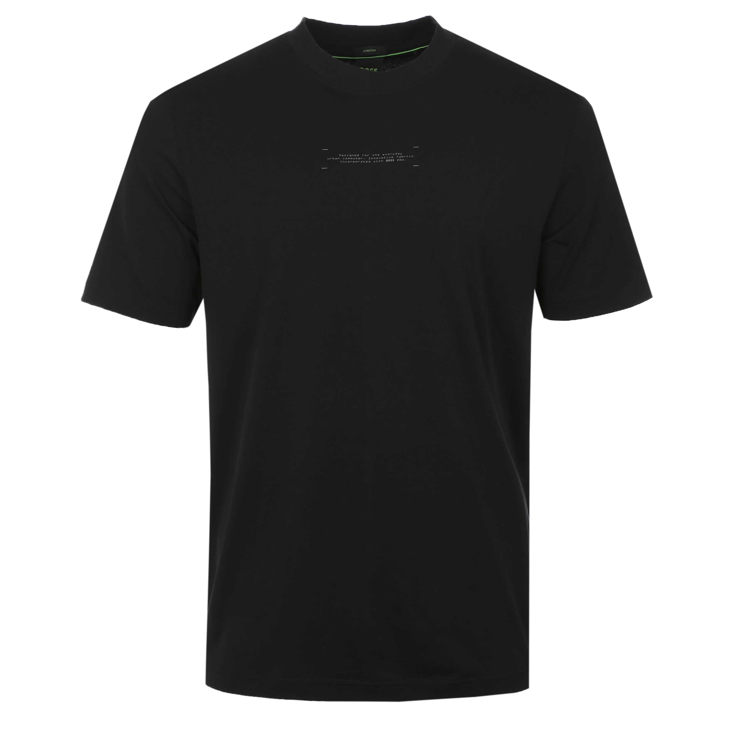 BOSS TS Globe Pattern T Shirt in Black