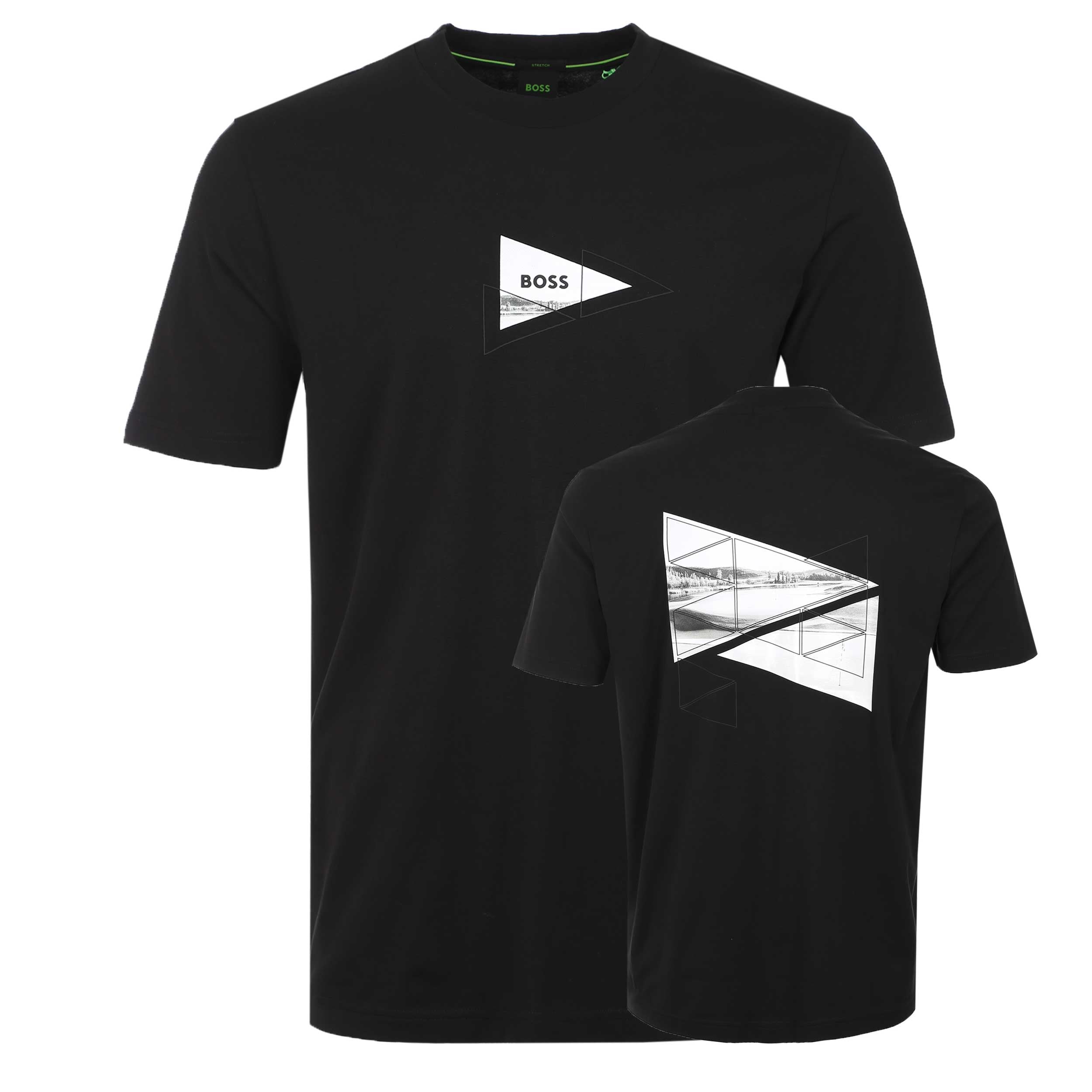 BOSS TS Network Photo T Shirt in Black