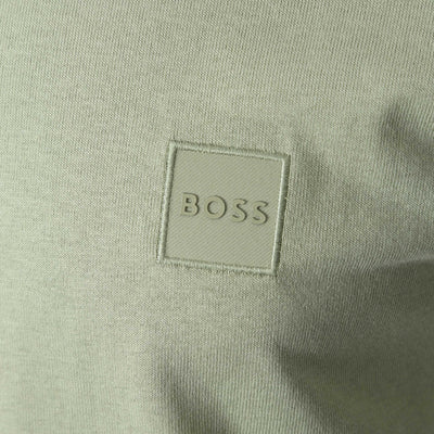 BOSS Tales T-Shirt in Open Green Logo