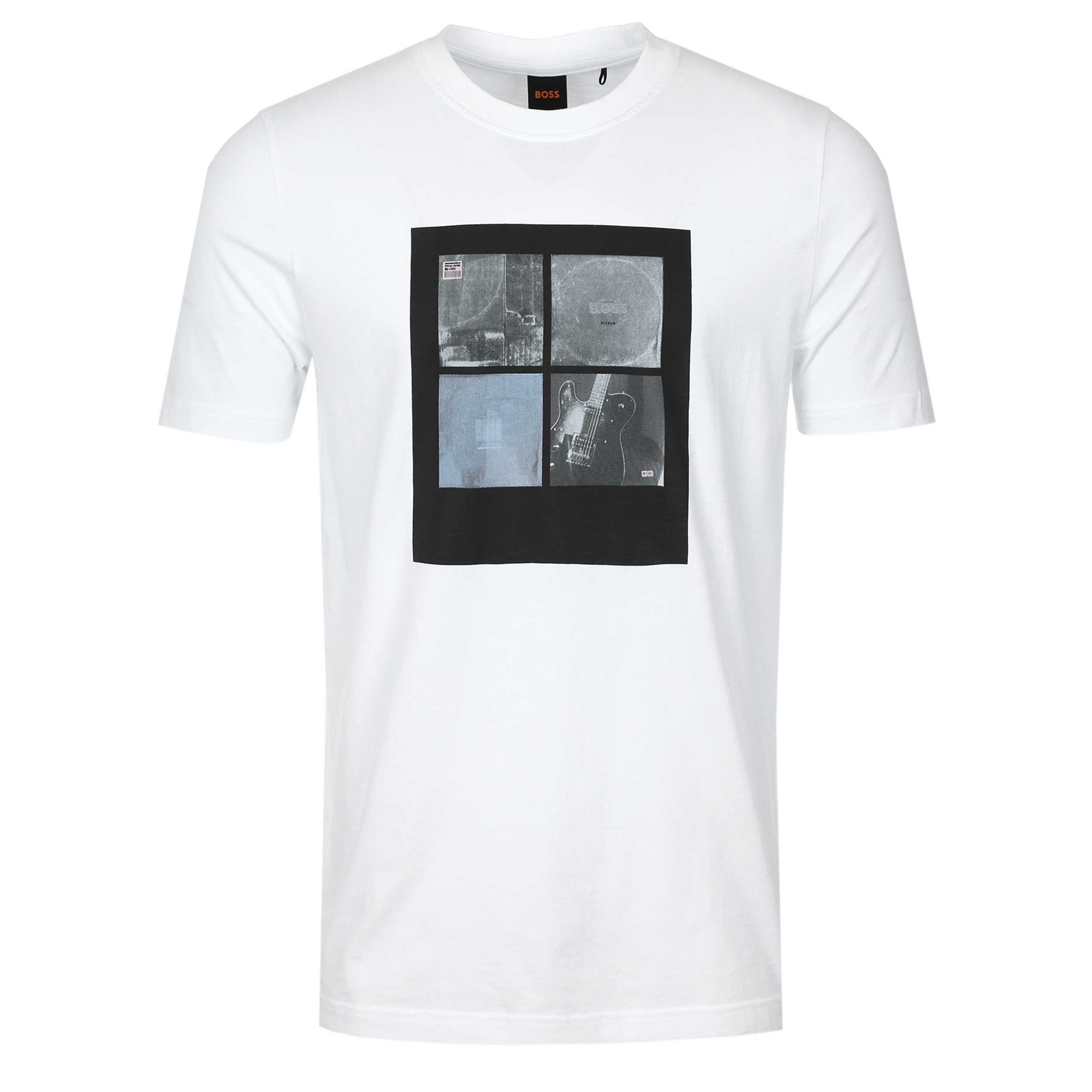BOSS Te Cover T Shirt in White