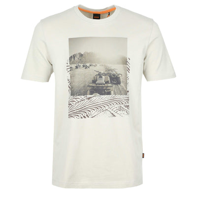 BOSS Te Dunetrace T-Shirt in Light Beige 