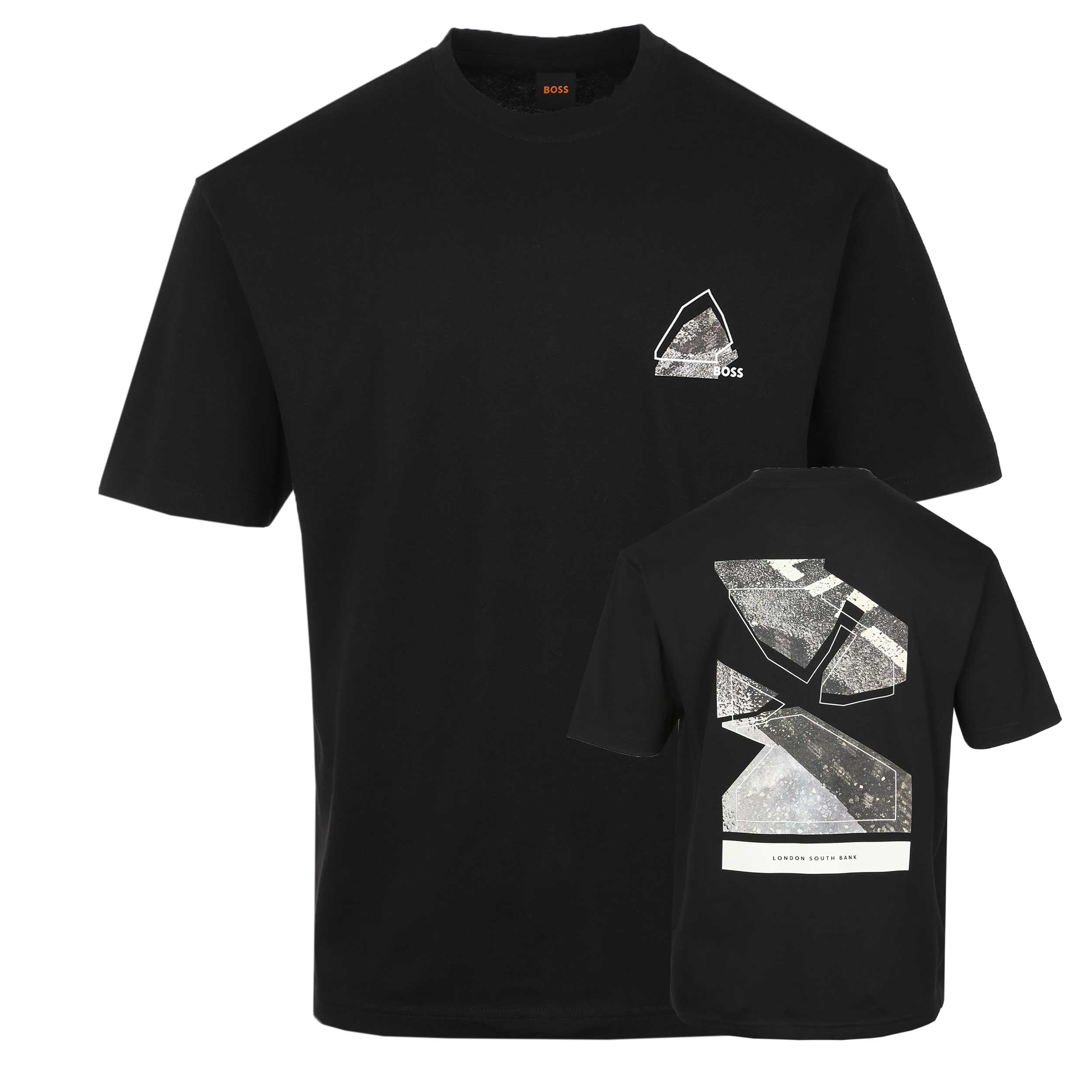 BOSS Te Frame T Shirt in Black