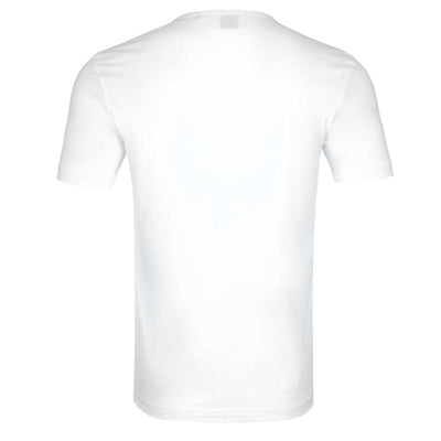 BOSS Tee Curved T-Shirt in White Back