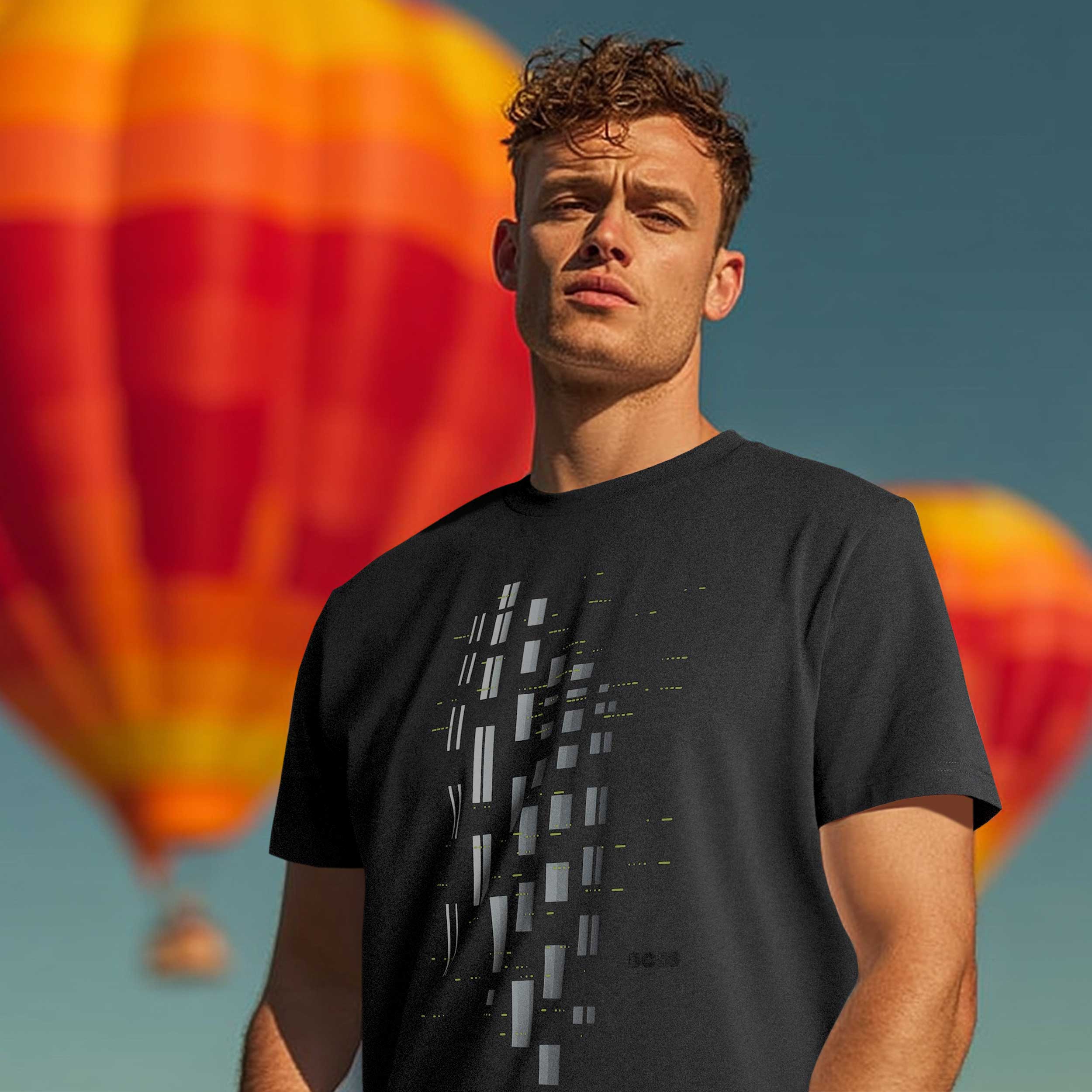 BOSS Tee GRX Zone T Shirt in Dark Blue