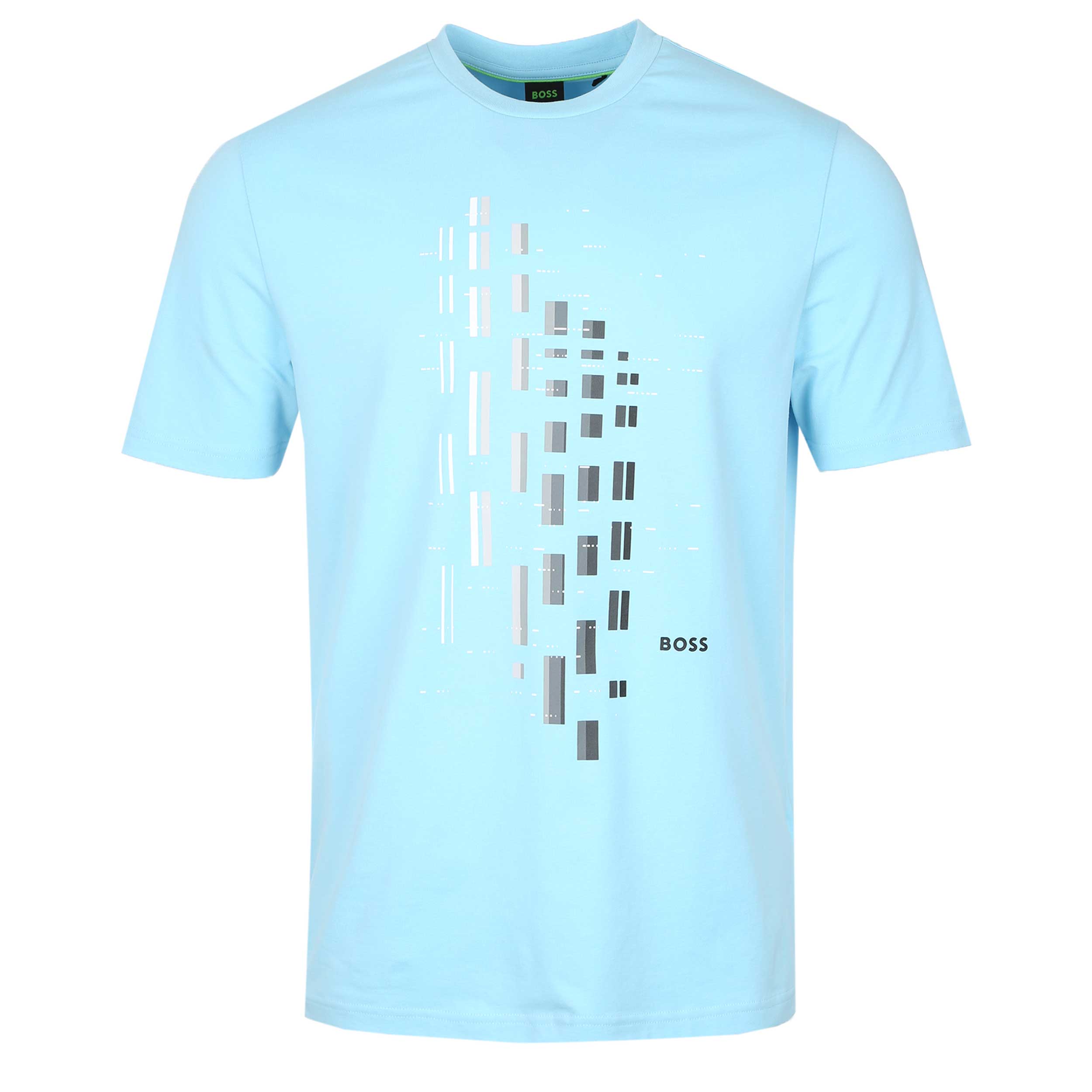 BOSS Tee GRX Zone T Shirt in Sky Blue