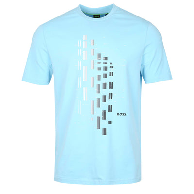 BOSS Tee GRX Zone T Shirt in Sky Blue