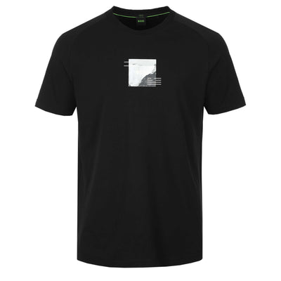 BOSS Tee Stripe Zone T Shirt in Black