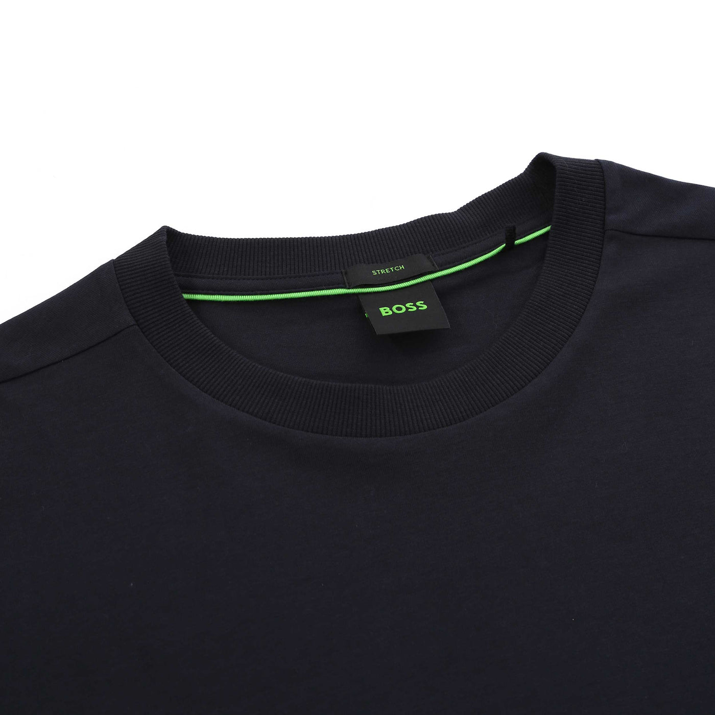 BOSS Tee T-Shirt in Dark Blue Neck