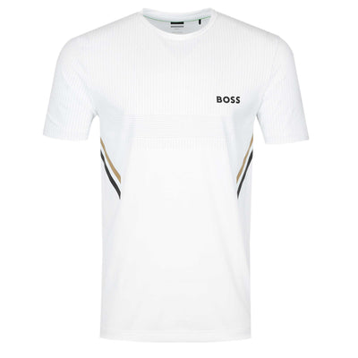 BOSS Tee Tech TOC T Shirt in White Main