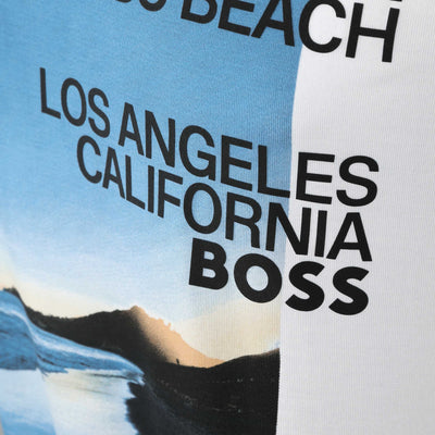 BOSS Tiburt 399 T Shirt in White Logo