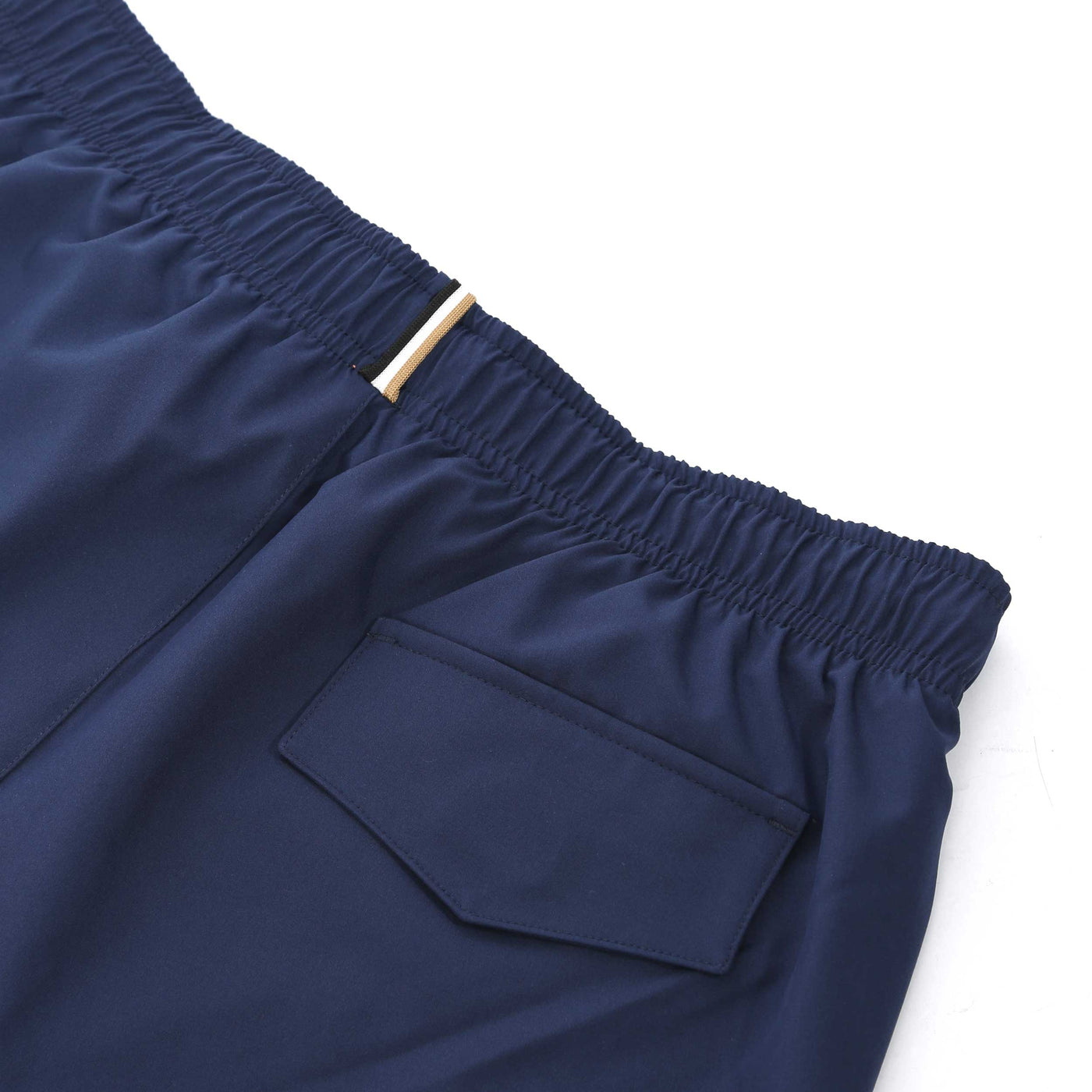 BOSS Tio Swim Short in Navy Waist Detail