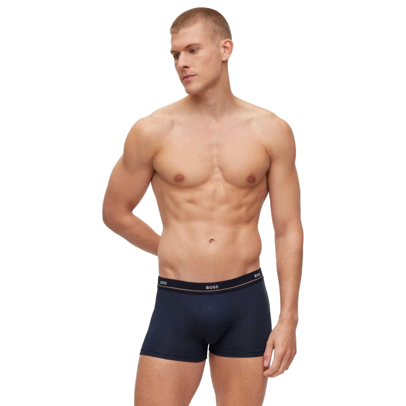 BOSS Trunk 5P Essential Underwear in Navy Band