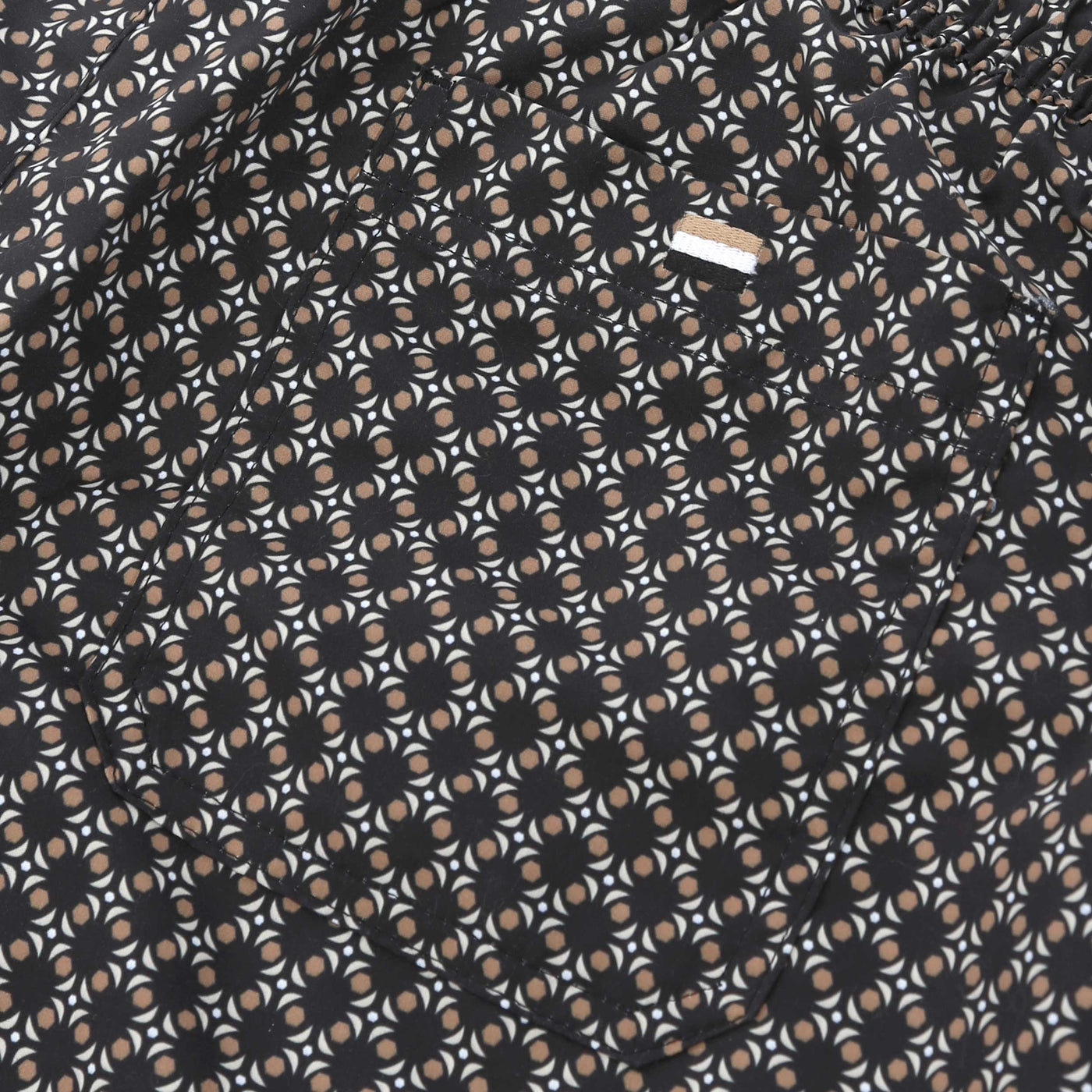 BOSS Vibe Swim Short in Black Pocket