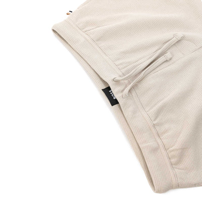 BOSS Waffle Shorts in Light Beige Waist