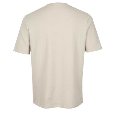 BOSS Waffle T-Shirt in Light Beige Back