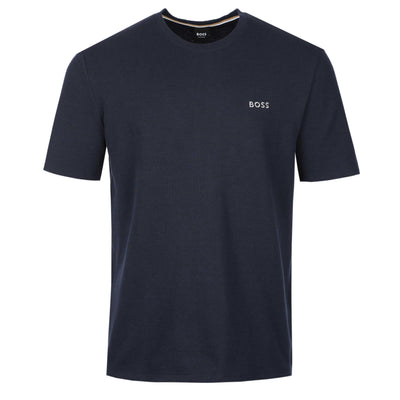 BOSS Waffle T-Shirt in Navy