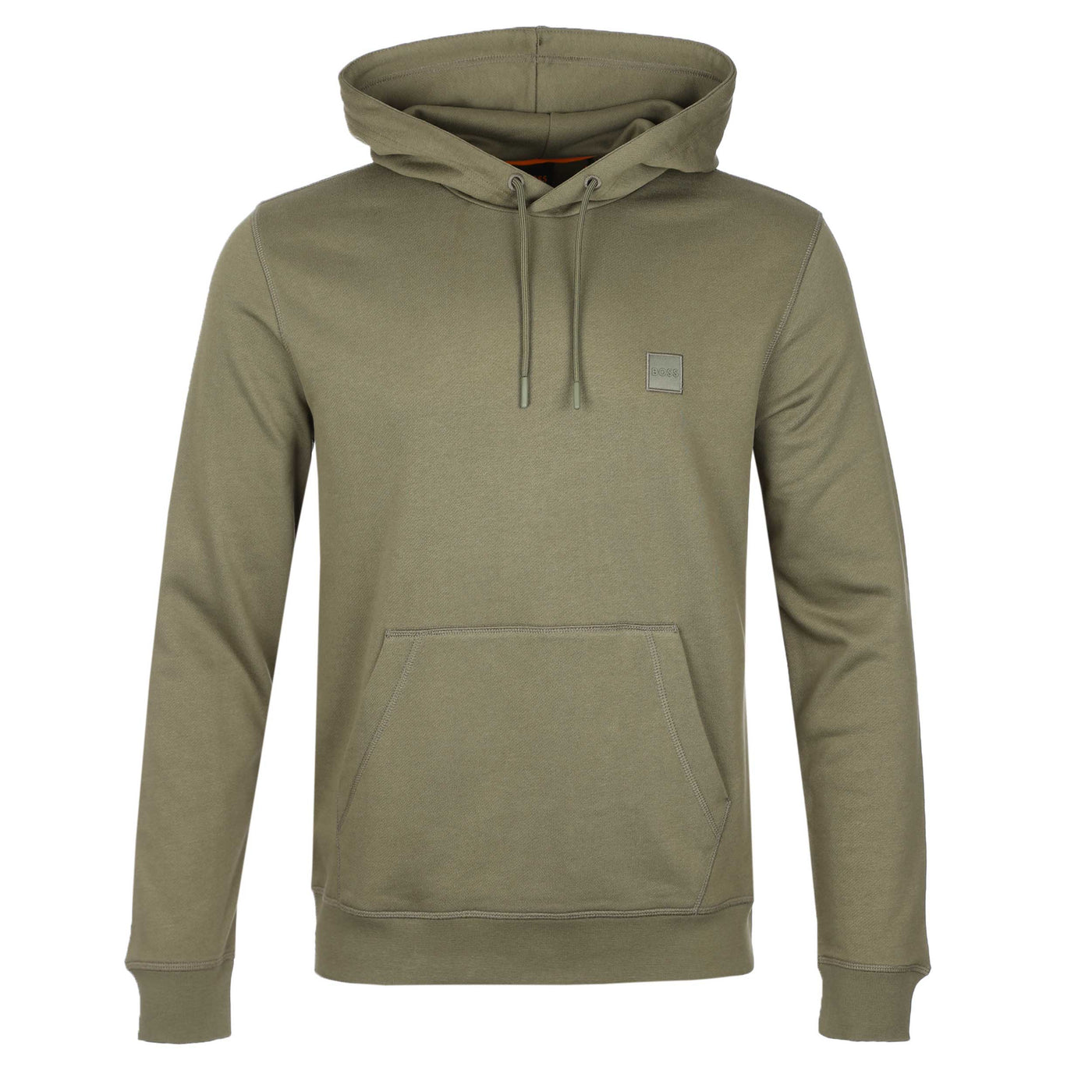 BOSS Wetalk Hoodie Sweat Top in Khaki