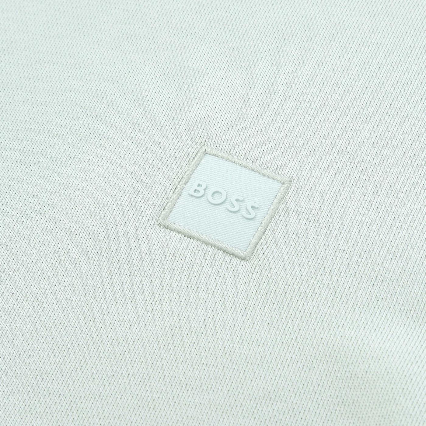 BOSS Wetalk Hoodie Sweat Top in Mint Logo