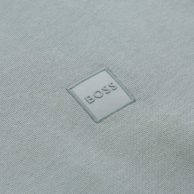 BOSS Wetalk Hoodie Sweat Top in Open Green Logo