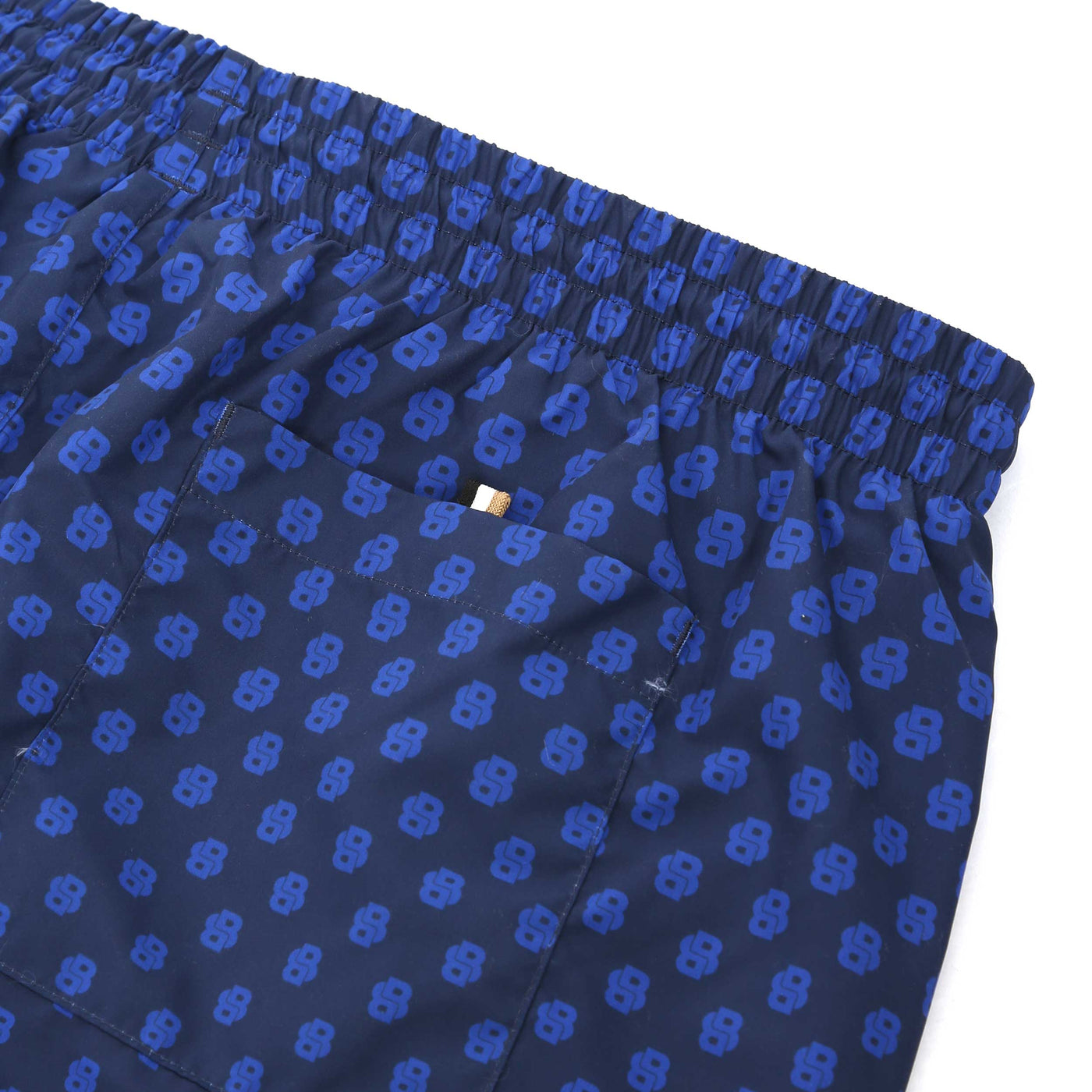 BOSS Willow Swim Short in Navy Logo Tab