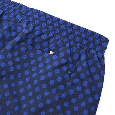 BOSS Willow Swim Short in Navy Logo Tab