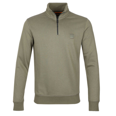 BOSS Zetrust Sweat Top in Khaki