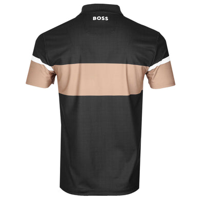 BOSS Paddy The Open 25 Polo Shirt in Black Back