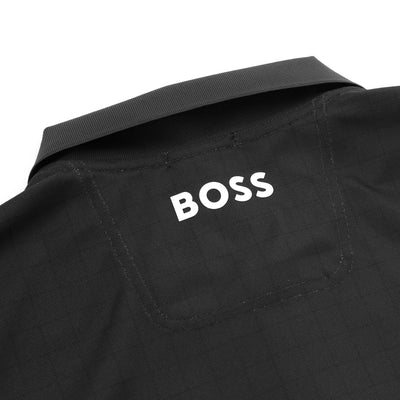 BOSS Paddy The Open 25 Polo Shirt in Black Nape Logo