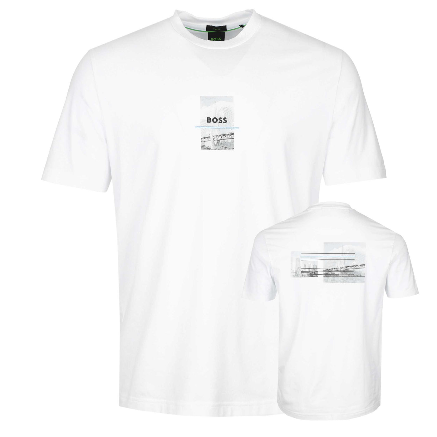 BOSS Tee Photoprint T Shirt in White