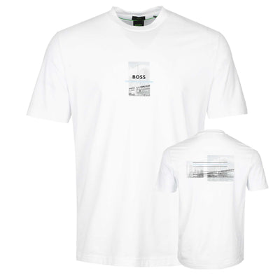 BOSS Tee Photoprint T Shirt in White