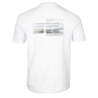 BOSS Tee Photoprint T Shirt in White Back