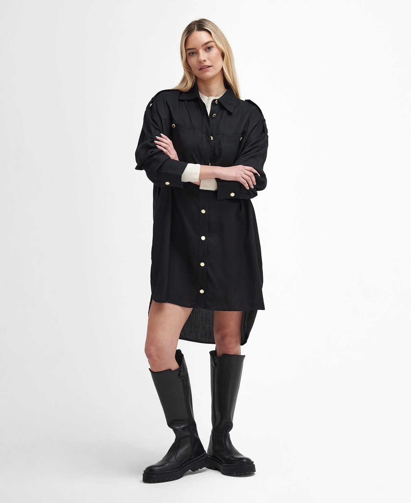 Barbour Christa Dress in Black Norton Barrie