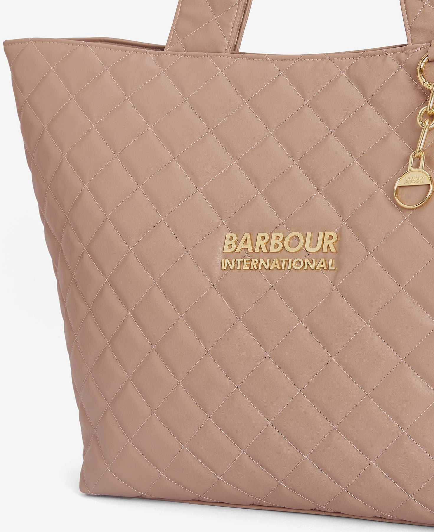 Barbour tote bag gold top