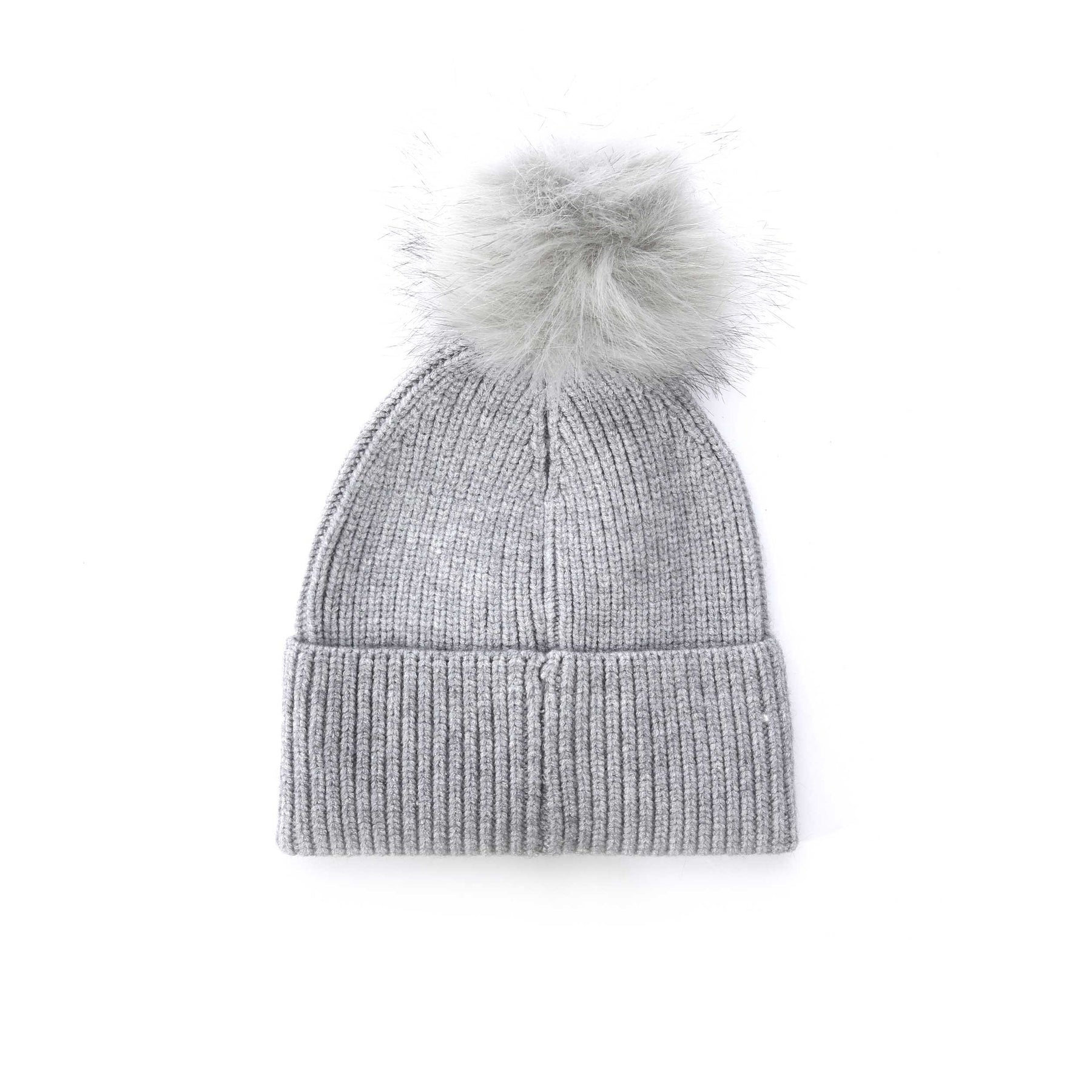 Barbour Mallory Pom Ladies Beanie Hat in Light Grey Norton Barrie