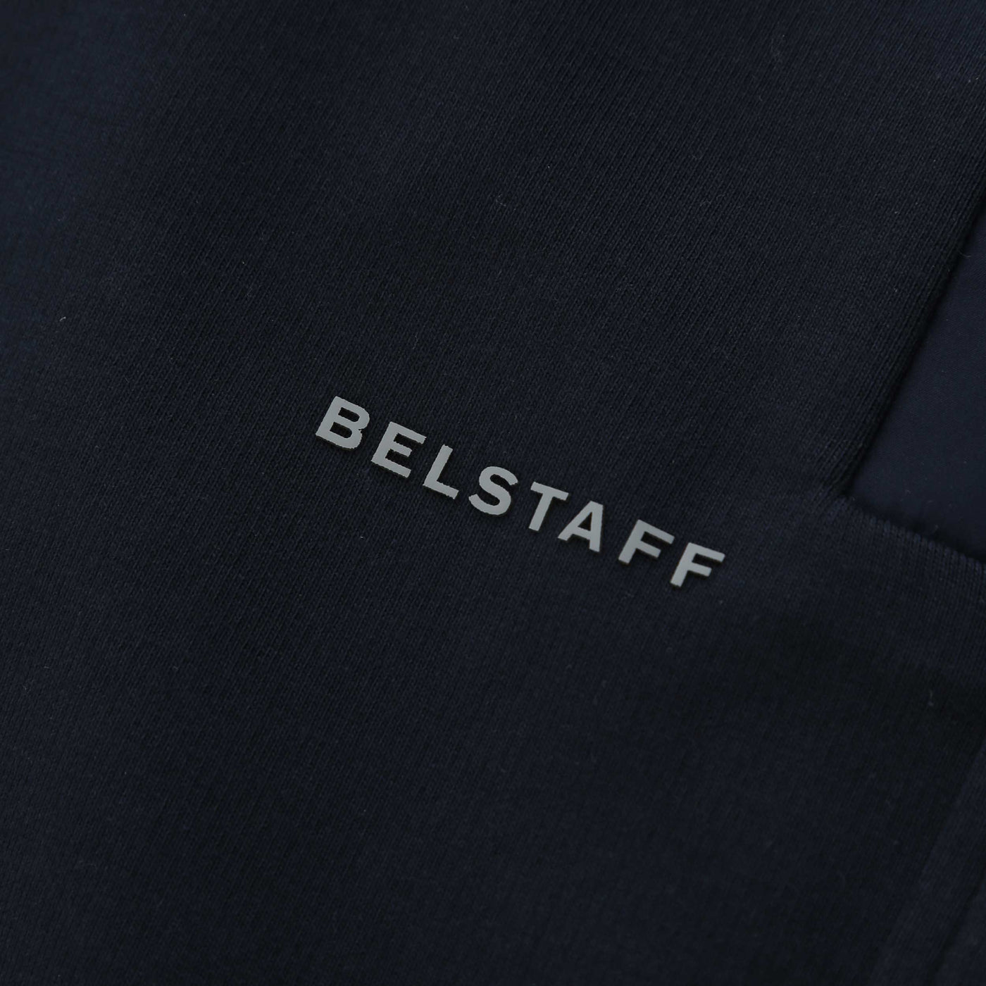 Belstaff Alloy Sweat Short in Dark Ink Logo
