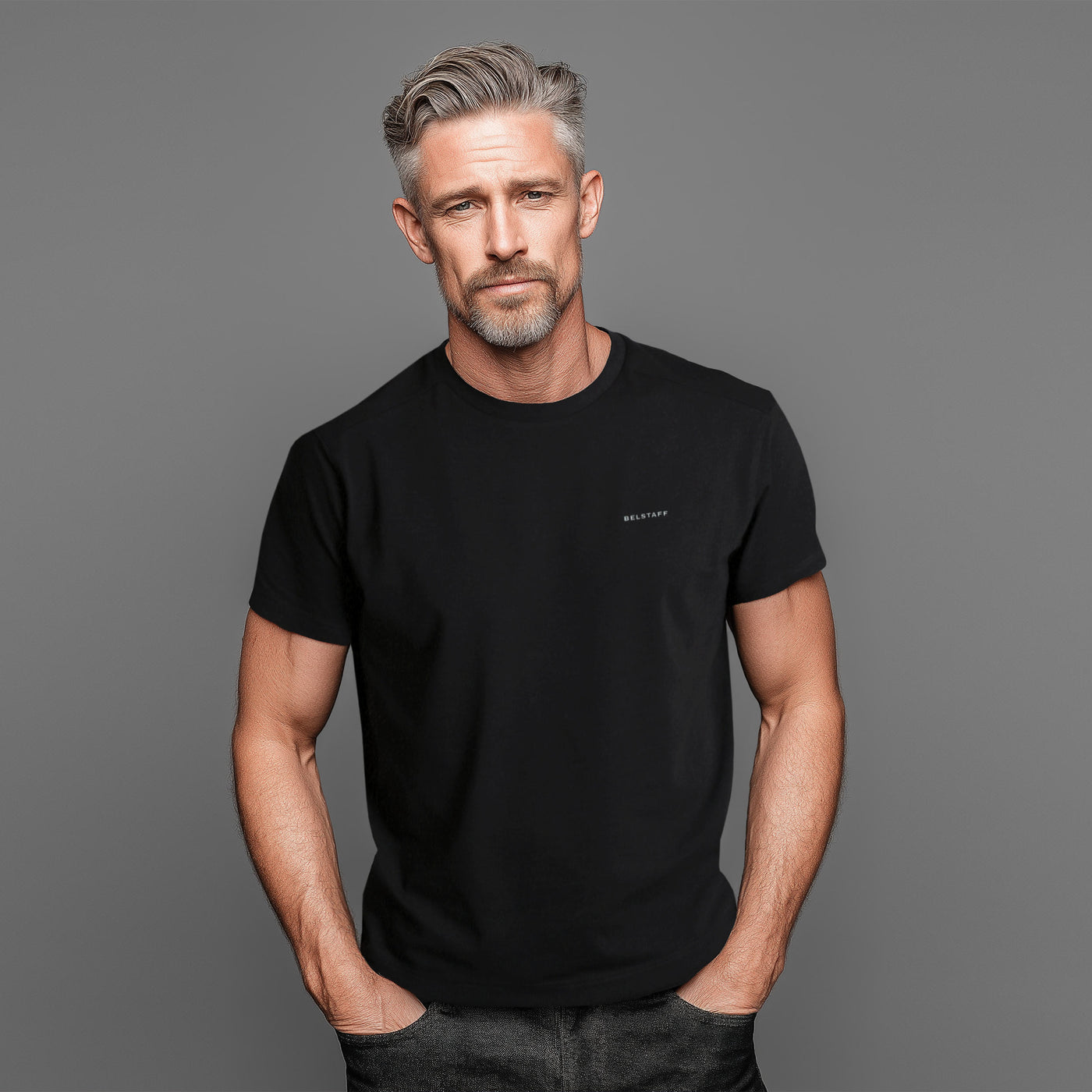 Belstaff Alloy T-Shirt in Black Model