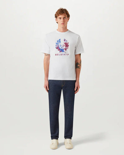 Belstaff Blur Phoenix Graphic T-Shirt in White Model
