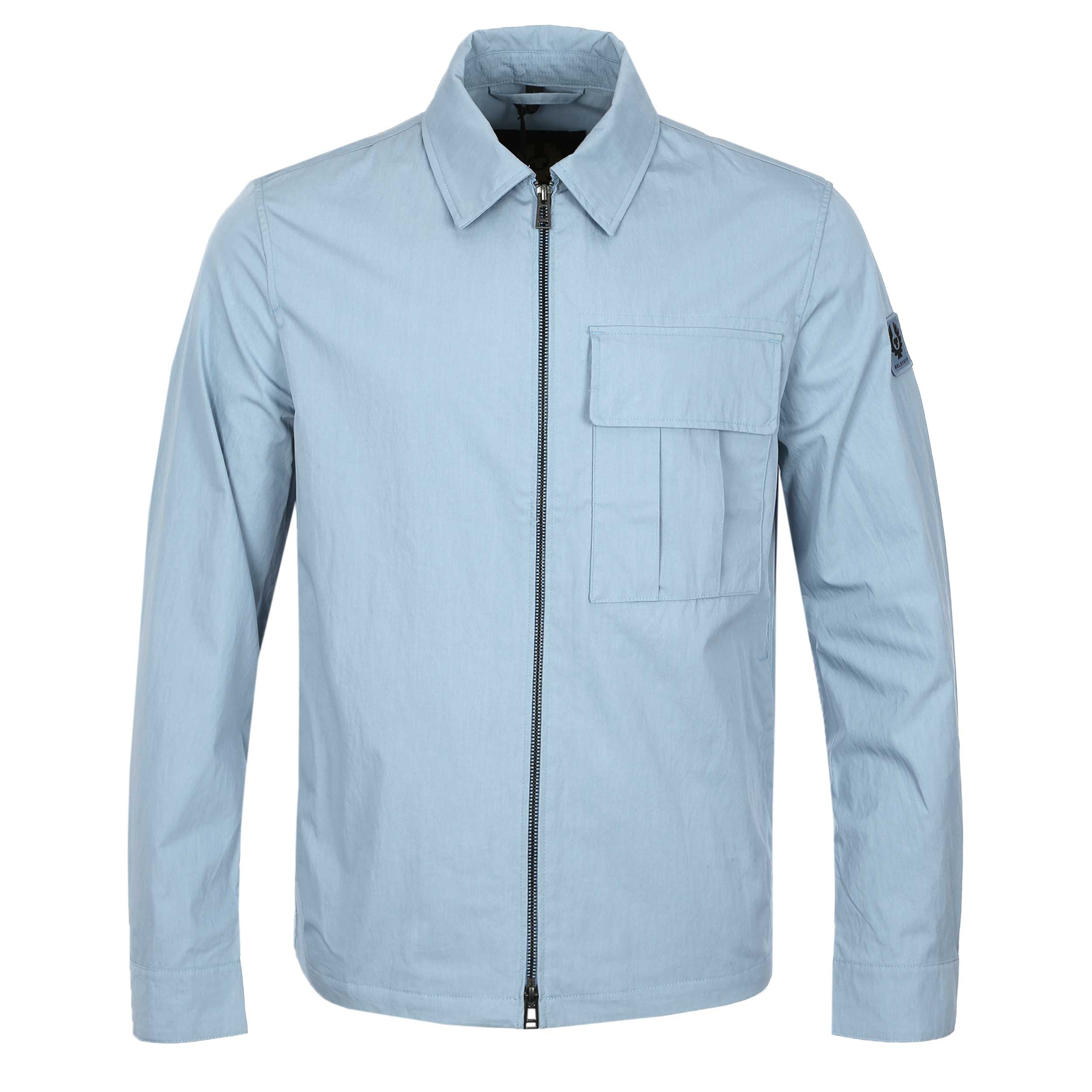 Belstaff Cargo Overshirt in Mist Blue