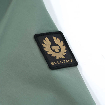 Belstaff Castmaster Overshirt in Mineral Green Logo
