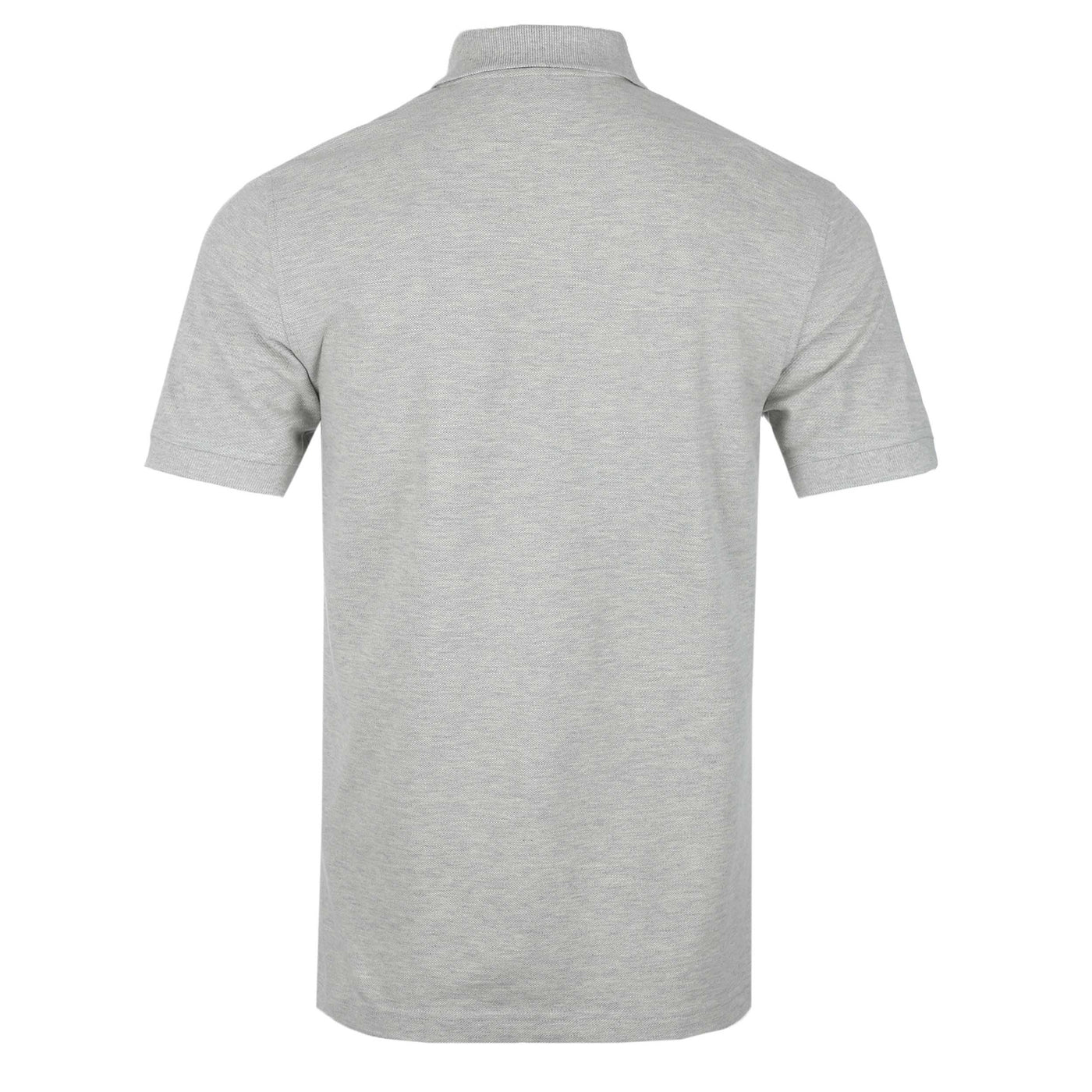 Belstaff Classic Short Sleeve Polo Shirt in Old Silver Heather Back