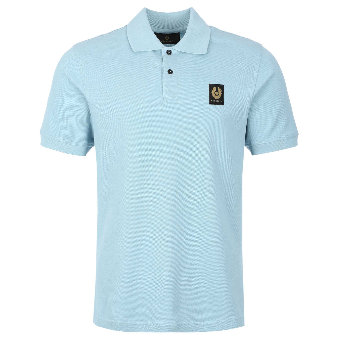 Belstaff Classic Short Sleeve Polo Shirt in Skyline Blue
