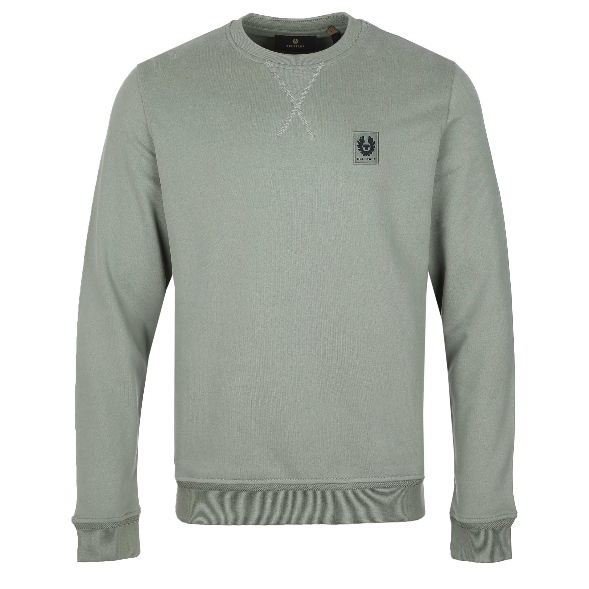 Belstaff Classic Sweat Top in Sage Green