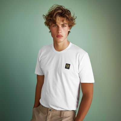 Belstaff Classic T-Shirt in White Model